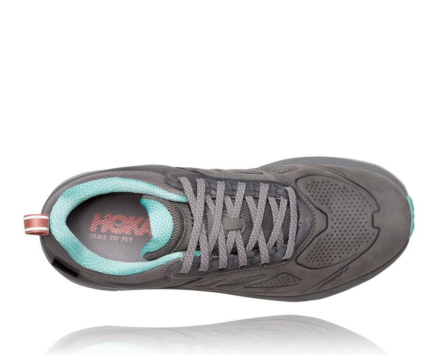 Trail Shoes Womens - Hoka One One Challenger Low GORE-TEX - Grey - LVXNJOU-58